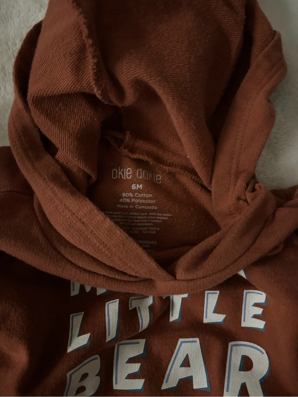 Mama's Little Bear Rust One-Piece for Kids